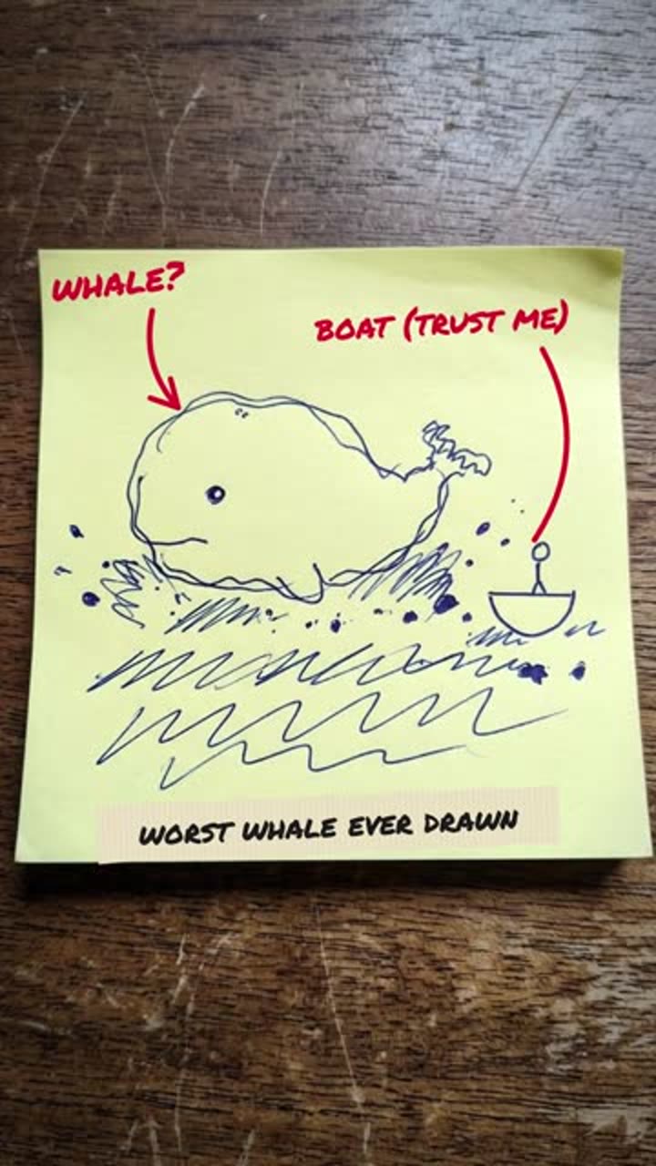 Cover of the reel “Draw it badly: three doodles become film shots”