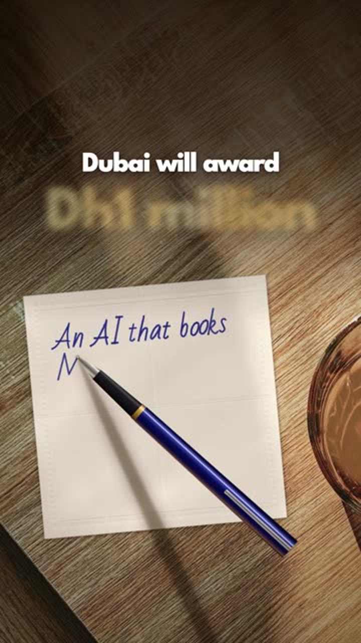 Cover of the reel “The napkin idea: Dubai’s Dh1 million AI-agent prize”