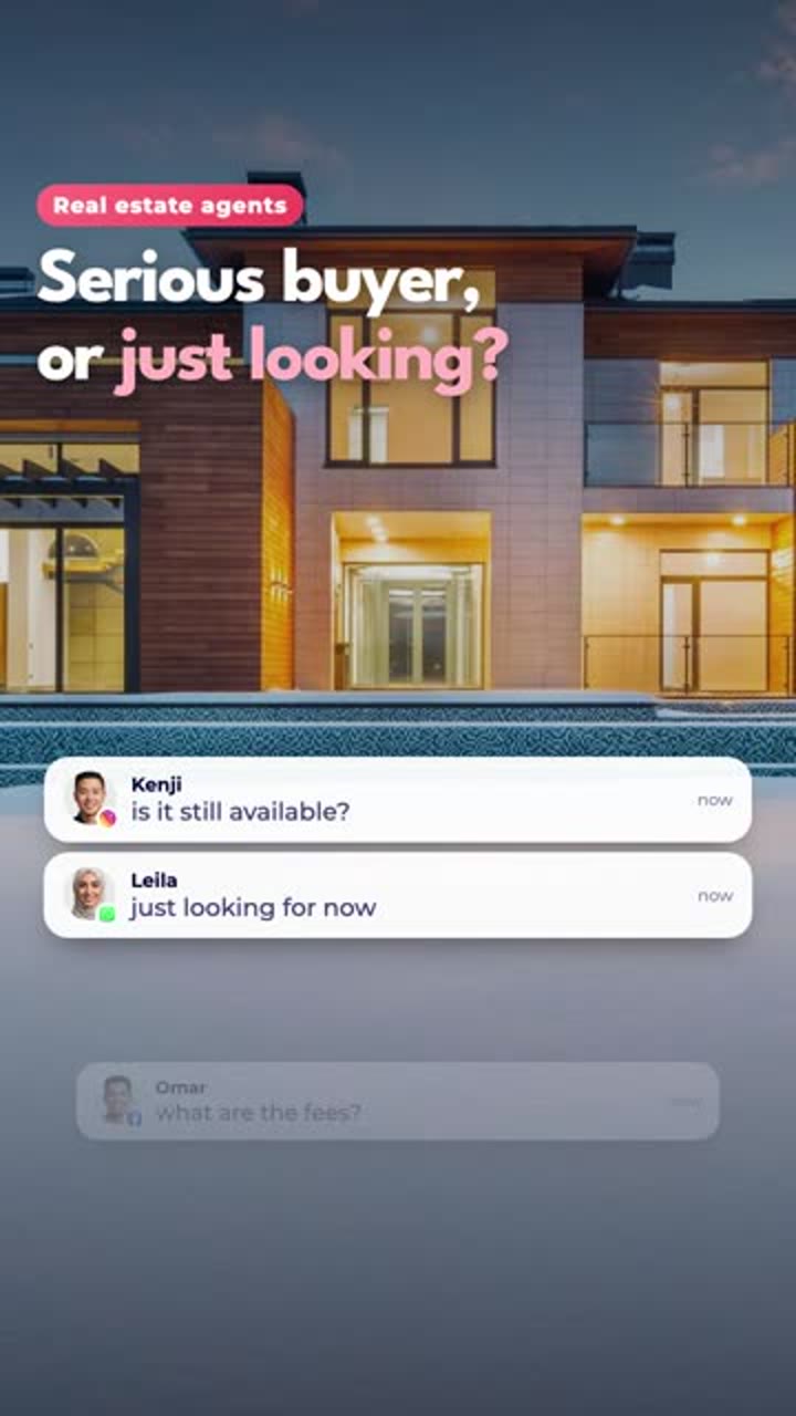 Cover of the reel “Swipe right on serious buyers”