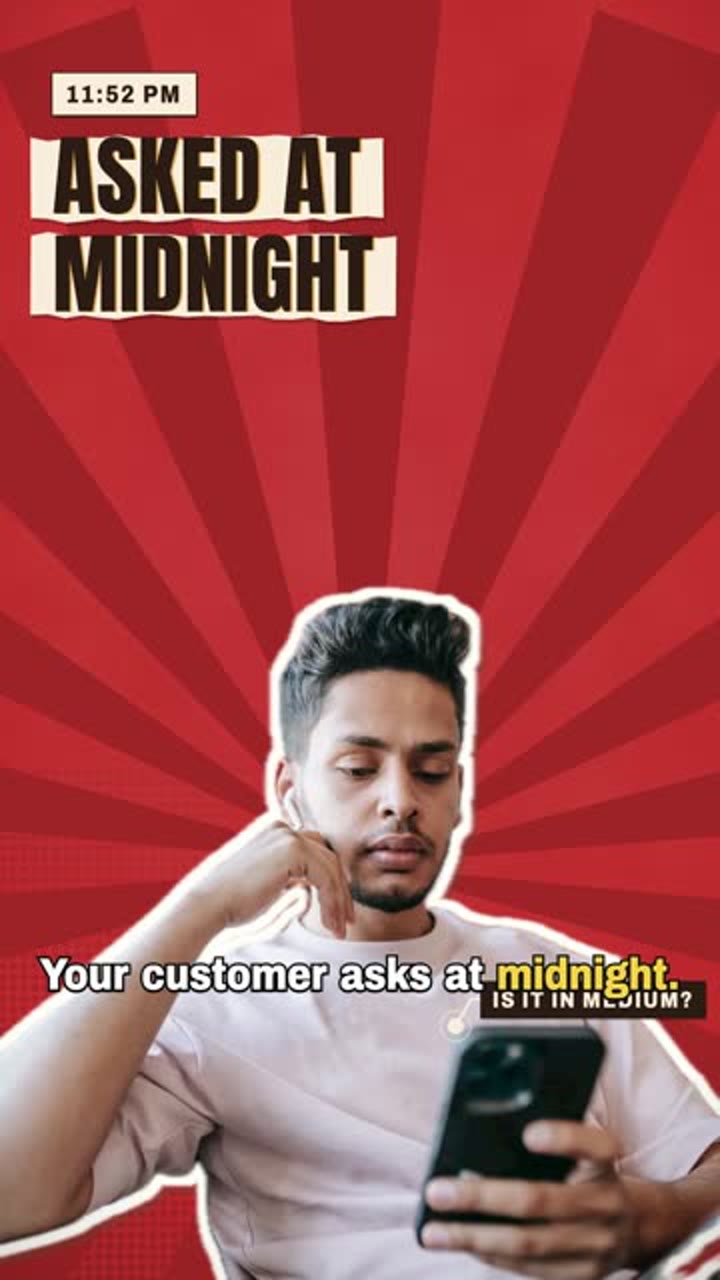 Cover of the reel “Asked at midnight”