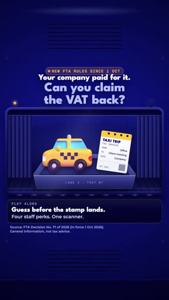 Cover of the reel “Claim it or not? VAT on staff perks”