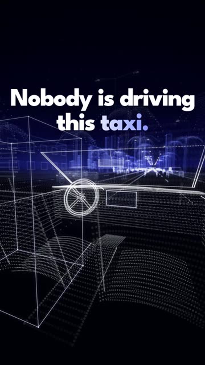 Cover of the reel “Nobody is driving this taxi”